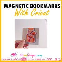 Create magnetic bookmarks with a cricut