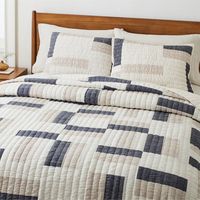 Natural Patchwork Quilt & Shams | West Elm