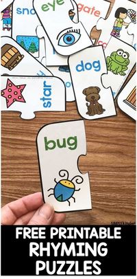 Free Printable Rhyming Puzzles