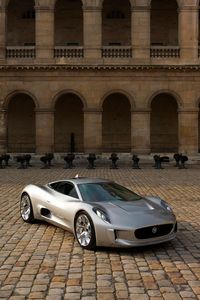 Grey Jaguar Plans 200 C-X75. Luxury, amazing, fast, dream, beautiful,awesome, expensive, exclusive car. Coche gris lujoso, increible, rápido, guapo, fantástico, caro, exclusivo.