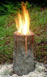 Nordic "lumberjacks candle" with tutorial