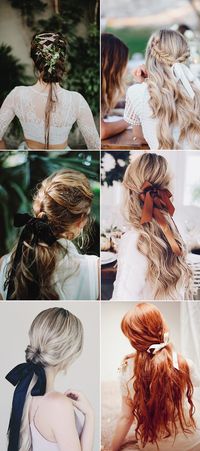 Hair Trends: Effortless Luxe! 6 Chic Wedding Hairstyles For the Modern Bride! Ribbons & Bows