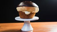 Boston Cream Donut Muffins