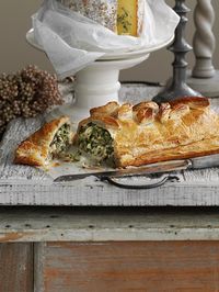 Stilton, chard and walnut wellington - This veggie wellington is packed with big, bold flavours and looks impressive but is still easy to make. This makes a great main for vegetarians at Christmas.