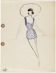 Carven P/E 1949 "Salé". Croquis de la Maison.