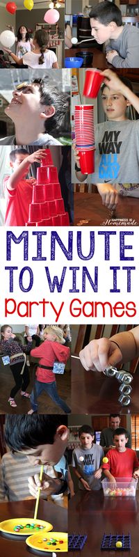 10 Awesome Minute to Win It Party Games