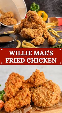 Master the art of fried chicken with Willie Mae's Fried Chicken Recipe! Crispy, golden perfection on the outside and tender juiciness on the inside – this recipe is a fried chicken lover's delight.