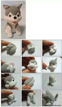 Polymer Clay Wolf Tutorial