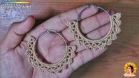 CROCHET “Boho” Hoop Earrings | Tutorial