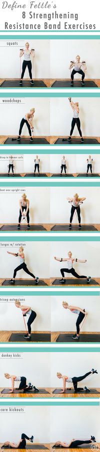 Home Workouts | Resistance Band Workouts | Strengthening Workouts | <30 Minutes | Exercise | Define Fettle