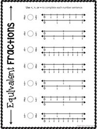 Equivalent Fractions Worksheets 3.NF -... by Kiki's Classroom | Teachers Pay Teachers