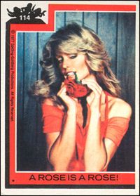 Farrah Fawcett - a Rose is a Rose - Charlie's Angels - trading cards #114.