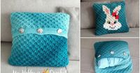 Removable C2C (Bunny) Pillow Case - Free Crochet Pattern