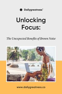 Struggling to concentrate? Brown noise is becoming an auditory game-changer for individuals with ADHD, helping enhance focus, block distractions, and reduce anxiety. Dive into the world of sound therapy and see how brown noise could boost your productivity and mental clarity. 🌟 #ADHDSupport #ProductivityHacks #BrownNoiseBenefits #FocusTips #MentalClarity #SoundTherapy #DailyGreatness #FocusAndThrive