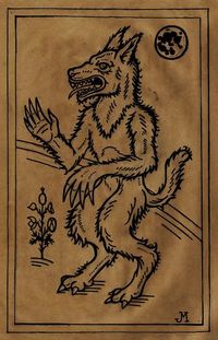 'Werewolf Woodcut' by Jason McKittrick.