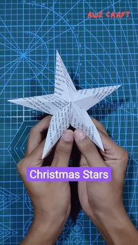 In this quick short video, we'll be making Christmas stars using paper. In this Christmas, new year, decorate your home with this 3D paper stars. This is so fast and easy to make. how to make a christmas star. diy christmas decorations paper, diy christmas star, christmas star making, star making using paper, paper craft ideas for christmas, christmas paper craft.