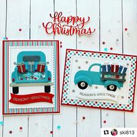 Queen & Co on Instagram: “These cards are fabulous!!! @repost from @ski813 ❤️❤️❤️ #queenandcompany #scrapbooking #cardmaking #papercrafting #christmascard #cardkit…”