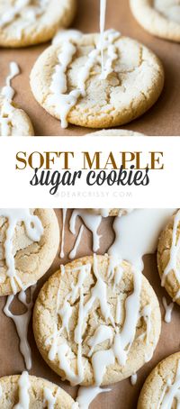 Soft Maple Sugar Cookies - These melt-in-your-mouth maple sugar cookies are perfect for the holidays!