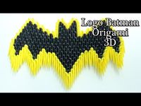 Escudo De Batman Origami 3D TUTORIAL - YouTube