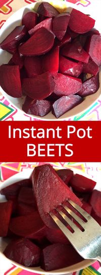 Instant Pot beets are so easy to make and so delicious! Cooking beets in the Instant Pot is truly effortless! This is the only way I'll cook beets from now on!