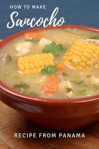 Even when you can't travel, you can go on a taste adventure! Enjoy a bowlful of Central American comfort with this tasty and authentic recipe for Panamanian Sancocho. Also known as sancocho de gallina, this is Panama's national dish. Delicious!