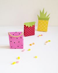 Printable summer fruit gift bags – Make and Tell