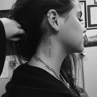 Neck tattoo | Neck tattoos women, Side neck tattoo, Small neck tattoos