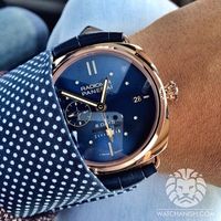 Blue face + Gold + Panerai = lust #gentlemanswardrobe