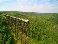 Kinzua Bridge Sky Walk in the Allegheny National Forest in Mount Jewett, PA