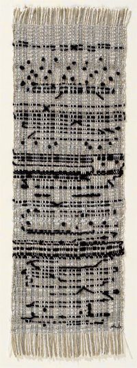 Anni Albers, Haiku, 1961 ... it's a woven representation of a written poem ... follow the llink for info