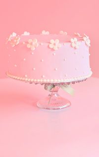 Pink Cake - Baby Shower Dessert Ideas