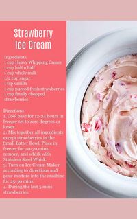 Pampered Chef Ice Cream Recipes