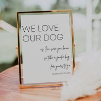 "Wedding Favor Sign, Pet Party Favor Sign, Dog Wedding Favor Sign | Template, Digital Download, 008 Send guest home with something special for their fur baby with this favor sign template This template will be accessed/ edited through templett.com. This is an online editor that allows you to personalize your templates without installing any software or paying a fee. You will receive an email from templett.com moments after purchase to personalize your template. The template must be edited on a c