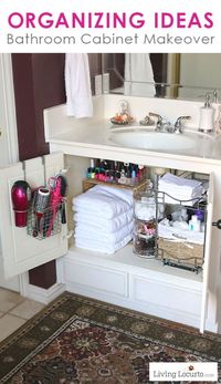 Quick Bathroom Organization Ideas | Before and After Photos