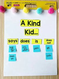 Teach kindness in the Kindergarten, first grade, and second grade elementary classroom with the character education and social emotional learning lessons and kindness activities for kids that build important social skills. Encourage kids to show kindness through setting goals and performing random acts of kindness challenges. The post includes tons of children's book ideas, SEL lessons for school, group activities for kids, and FREE printable kindness awards! #kindnessactivities #socialskills