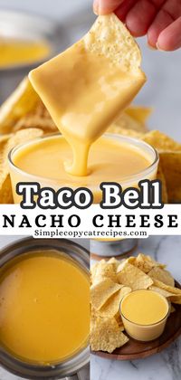 If you love the Taco Bell nacho cheese sauce that you get with a side of tortilla chips or even with those perfectly seasoned French fries, then I got you covered with a smooth and delicious cheesy dip that will remind you of that. This Taco Bell nacho cheese recipe only requires a handful of ingredients to make and will give you the best fast food cheese dip to satisfy that craving!