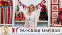 DIY Stocking Advent Garland & Christmas Place Settings | a Shabby Fabric...