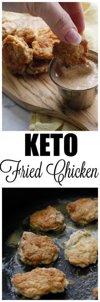 Keto Fried Chicken Recipe THE BEST Keto Chicken recipe EVER! via @isavea2z