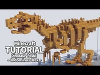 [Minecraft] - How to make Indominus Rex Fossil Specimen - [Tutorial] - YouTube