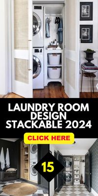 Introduce a touch of modern elegance to small spaces with the laundry room design stackable 2024. Featuring a stackable washer and dryer, integrated sink, and sleek cabinetry, this design offers a functional yet stylish solution, ideal for urban homes where space is at a premium.