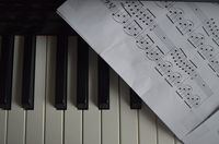 piano, classic, and music image