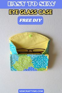 Learn to sew this eyeglass case in minutes with this easy DIY tutorial! Using a dinner plate as your guide, repurpose fabric scraps into a stylish case. Perfect for beginners, this sewing project requires no extensive skills. Create your own practical accessory in minutes