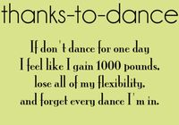 Thanks to Dance...