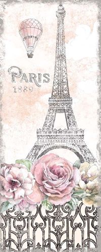 Paris Roses Panel VIII by Beth Grove