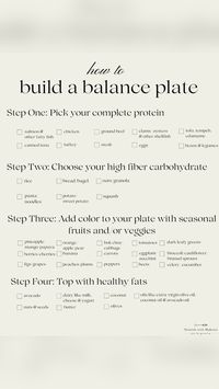 balance your blood sugar & feel satisfied & nourished after every meal with a balanced plate. nutrition tips from a registered dietitian🫶🏼