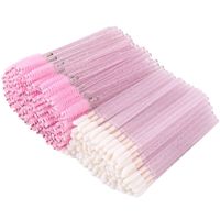 PRICES MAY VARY. Package includes 100 pieces spoolie brushes and 100 pieces disposable lip wands,Length:3.94 inch/3.62 inch Lash brush great for separating eyelashes before and/or after mascara application Bendable screw-type head is easy to roll eyelash and comb eyebrow The soft bristles provide smooth coverage of lip color or gloss Disposable eyelash brushes and lip gloss applicator with crystal handle easy to use and carry when travel