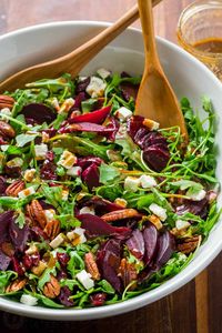 Beet Salad with Arugula and Balsamic Vinaigrette