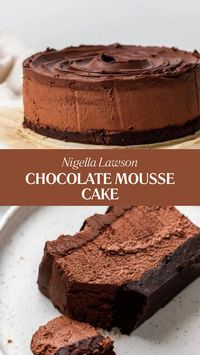 Nigella Chocolate Mousse Cake consists of a soft chocolate cake layered and covered with rich chocolate mousse. It serves 6 and takes about 2 hours to prepare and set, combining baking and chilling time a decadent treat for chocolate lovers!