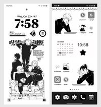 jjk jujutsu kaisen gojo satoru geto suguru samsung android phone lockscreen homescreeb theme