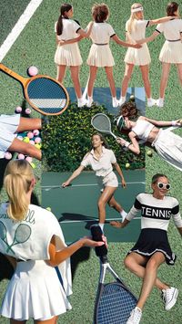 #tennis #moodboard #aesthetic #vintage #green #countryclub #oldmoney